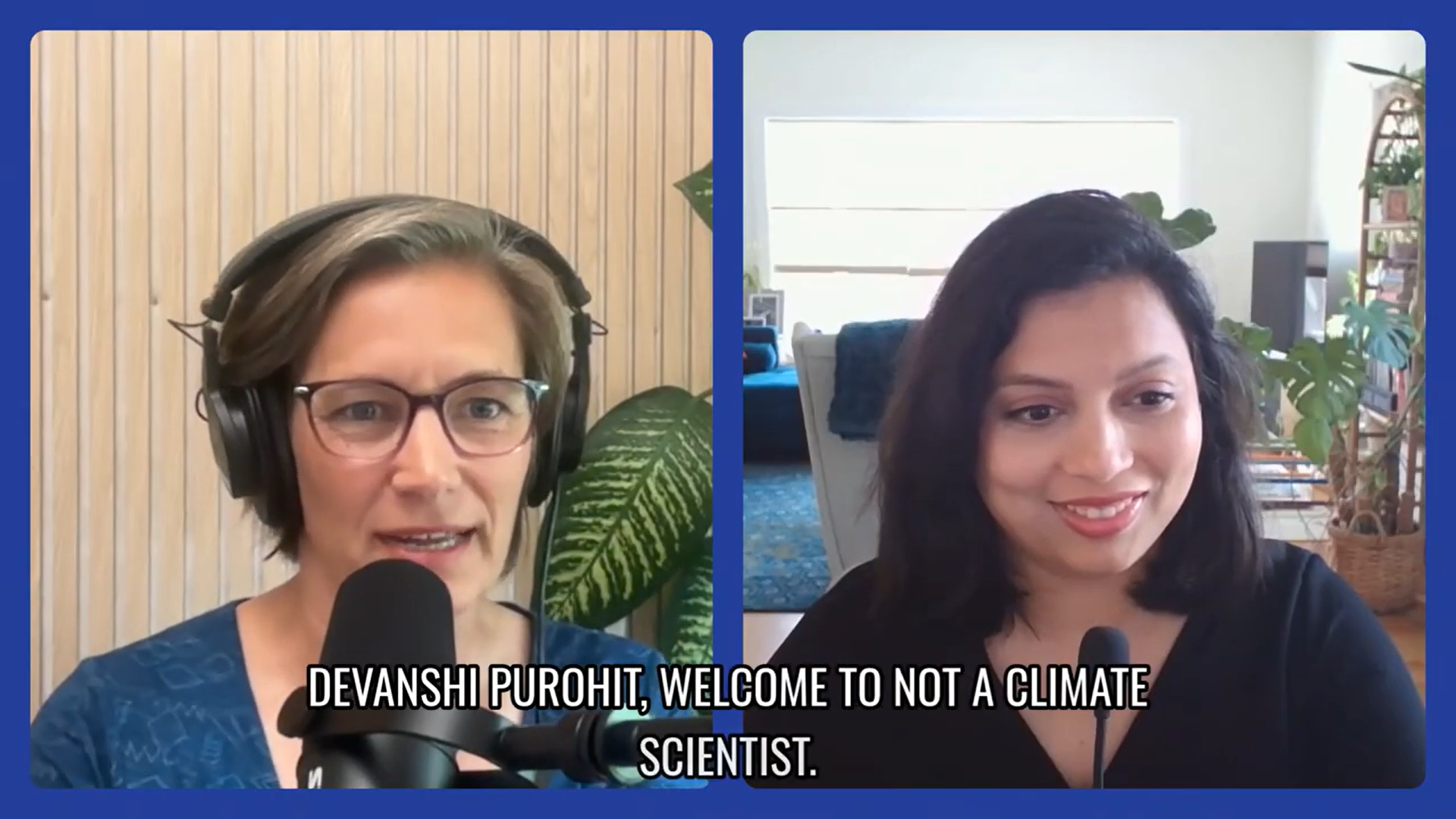 Heather Goldstone and Devanshi Purohit on video call