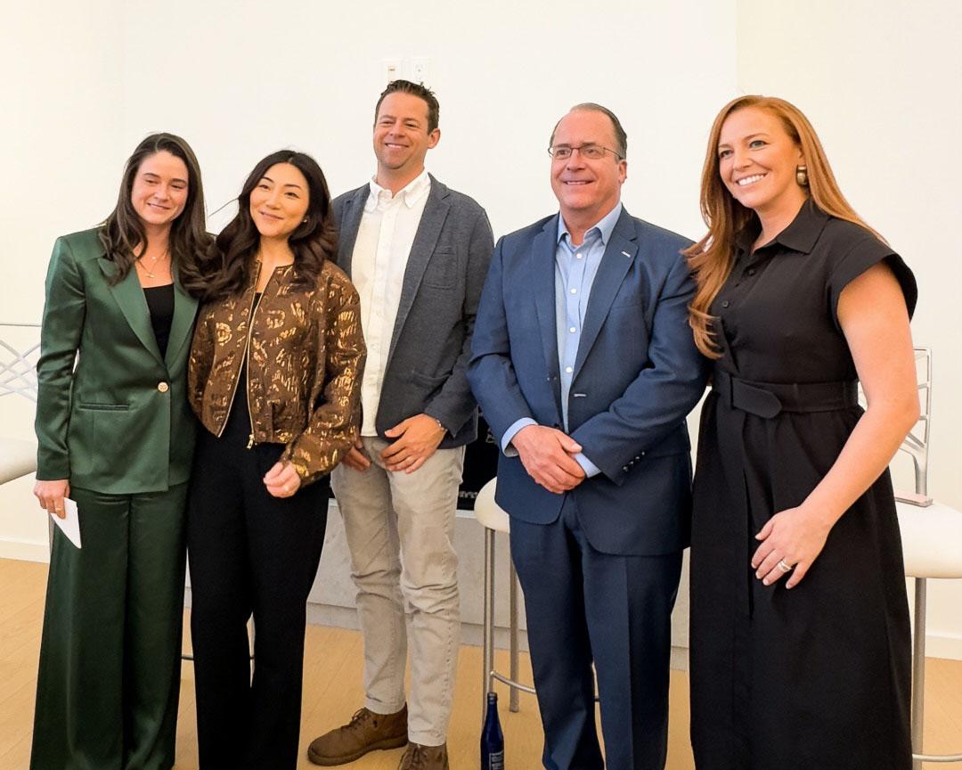 Jillian with fellow 3 panelists and 1 moderator